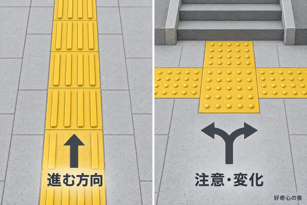 線状ブロックと点状ブロックの役割